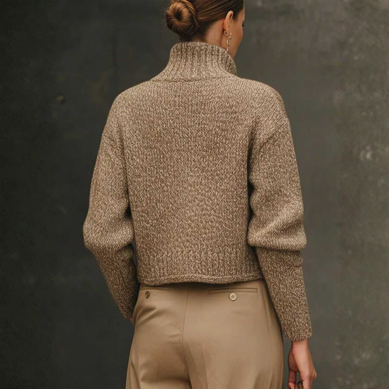 Beatrice™ | High Collar Cardigan