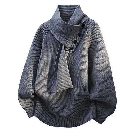 Mirella™ | Cozy Scarf-Neck Sweater